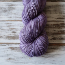 Medium dusty lavender yarn.